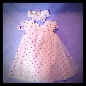Baby girl dress with headband